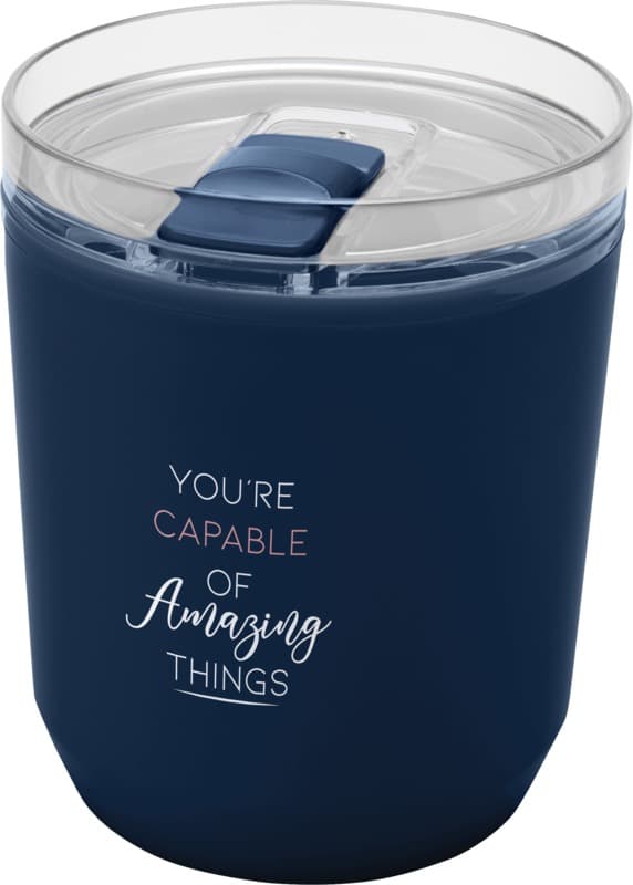 Hudson 180 ml recycled plastic double-wall tumbler 28