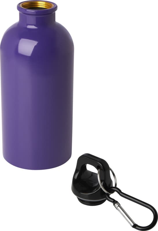 Oregon 400 ml RCS certified single wall stainless steel water bottle with carabiner 23