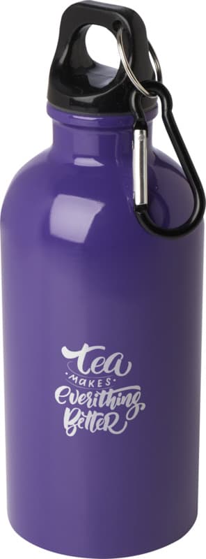 Oregon 400 ml RCS certified single wall stainless steel water bottle with carabiner 25