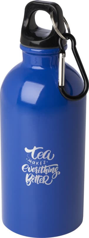Oregon 400 ml RCS certified single wall stainless steel water bottle with carabiner 40