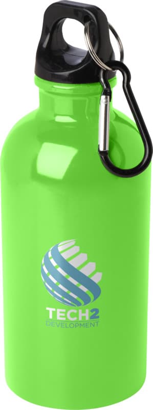 Oregon 400 ml RCS certified single wall stainless steel water bottle with carabiner 50