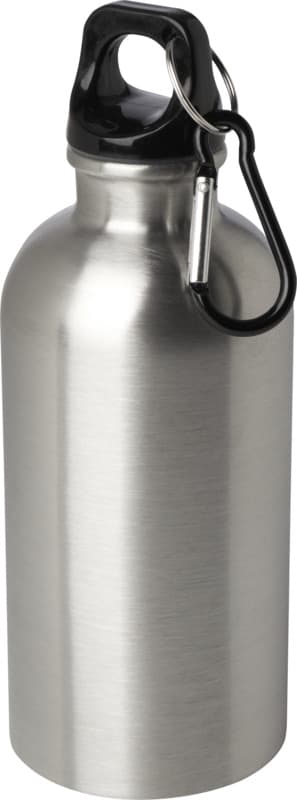 Oregon 400 ml RCS certified single wall stainless steel water bottle with carabiner 51