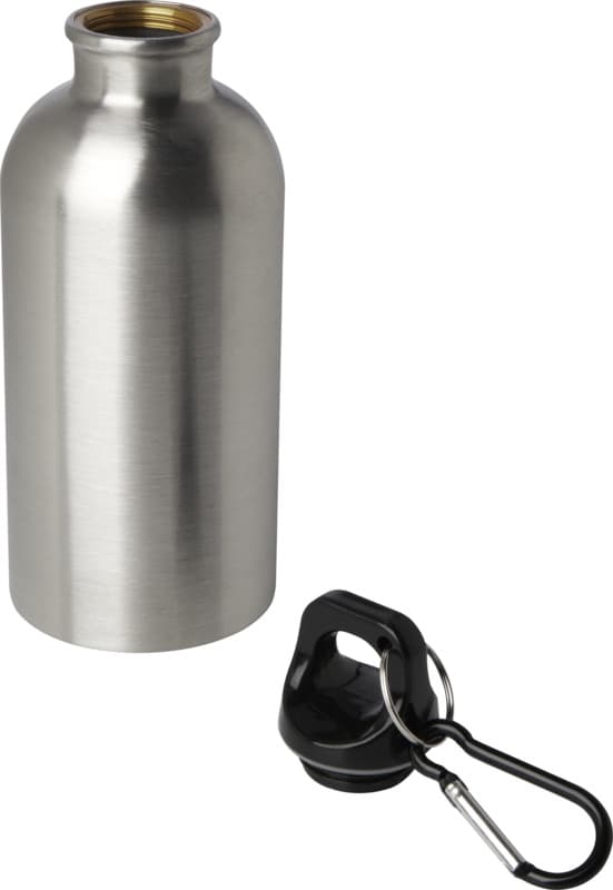 Oregon 400 ml RCS certified single wall stainless steel water bottle with carabiner 53