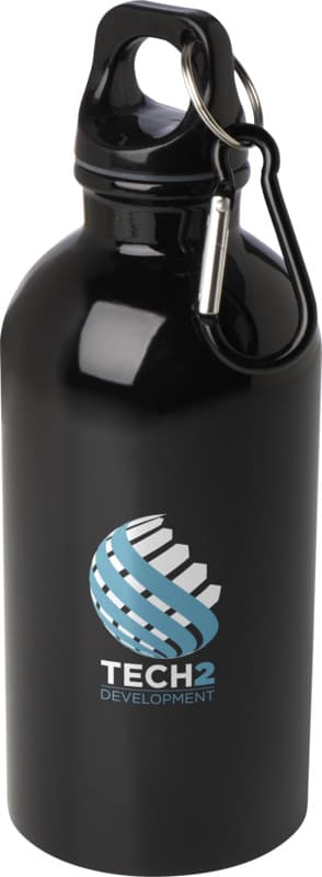 Oregon 400 ml RCS certified single wall stainless steel water bottle with carabiner 60