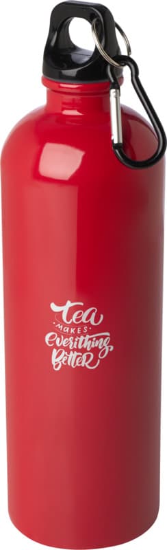 Oregon 750 ml RCS certified single wall stainless steel water bottle with carabiner 15