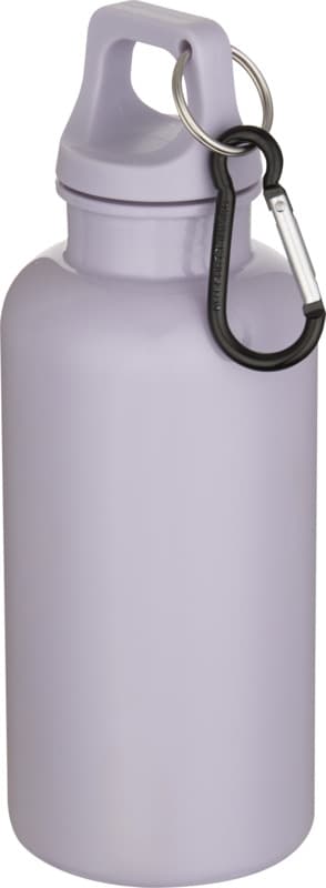 Oregon 400 ml solid colour RCS recycled plastic water bottle with carabiner  9