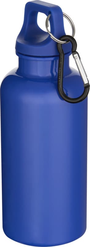Oregon 400 ml solid colour RCS recycled plastic water bottle with carabiner  21