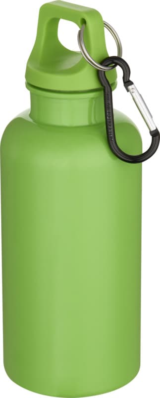 Oregon 400 ml solid colour RCS recycled plastic water bottle with carabiner  33