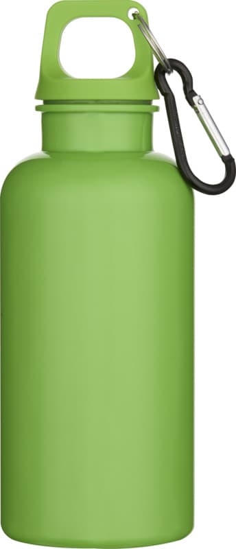 Oregon 400 ml solid colour RCS recycled plastic water bottle with carabiner  34