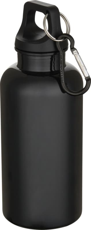 Oregon 400 ml solid colour RCS recycled plastic water bottle with carabiner  37