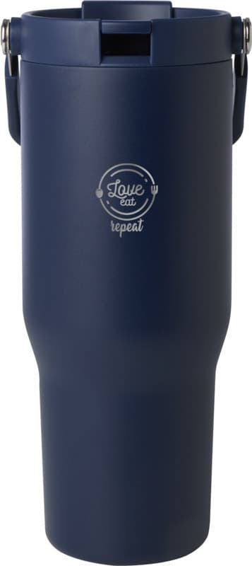 Bronx 900 ml RCS recycled stainless steel copper vacuum insulated tumbler with dual function lid 22