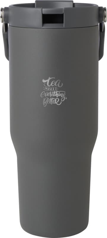 Bronx 900 ml RCS recycled stainless steel copper vacuum insulated tumbler with dual function lid 29