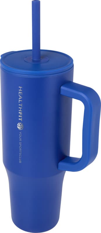 Brady 900 ml RCS certified insulated tumbler with silicone straw 24