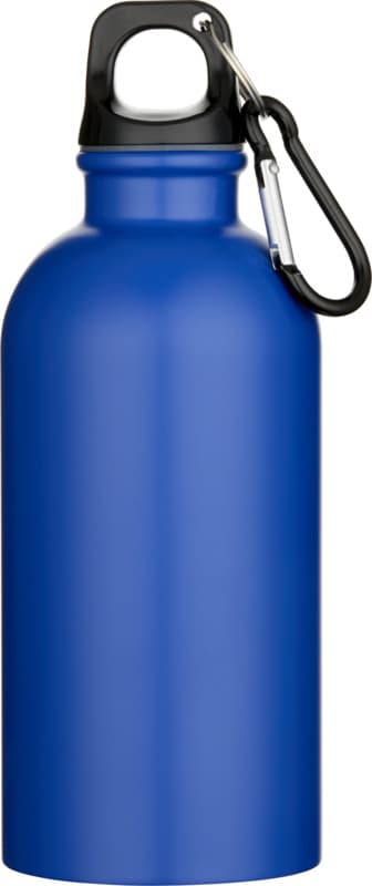 Oregon 400 ml matte RCS recycled single wall stainless steel water bottle with carabiner 6