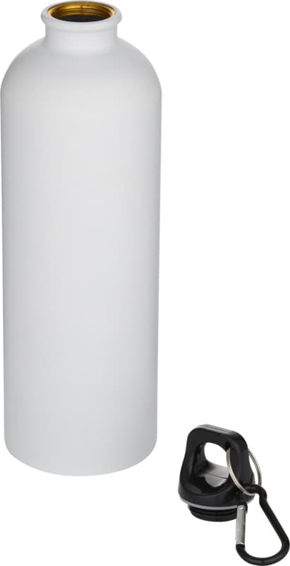 Oregon 750 ml matte RCS recycled single wall stainless steel water bottle with carabiner 3