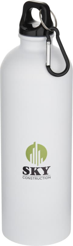 Oregon 750 ml matte RCS recycled single wall stainless steel water bottle with carabiner 4