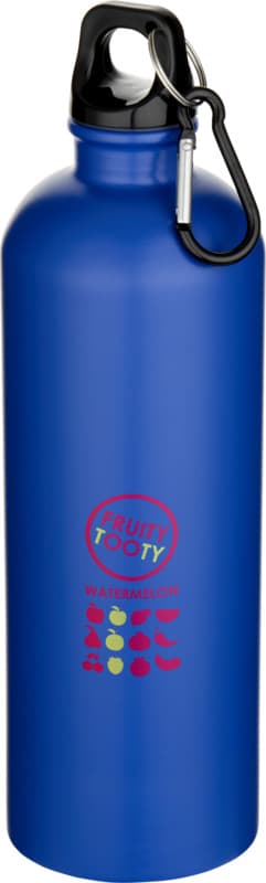 Oregon 750 ml matte RCS recycled single wall stainless steel water bottle with carabiner 8