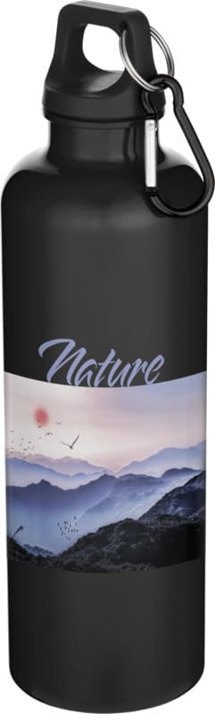 Oregon 750 ml solid colour RCS recycled plastic water bottle with carabiner   32