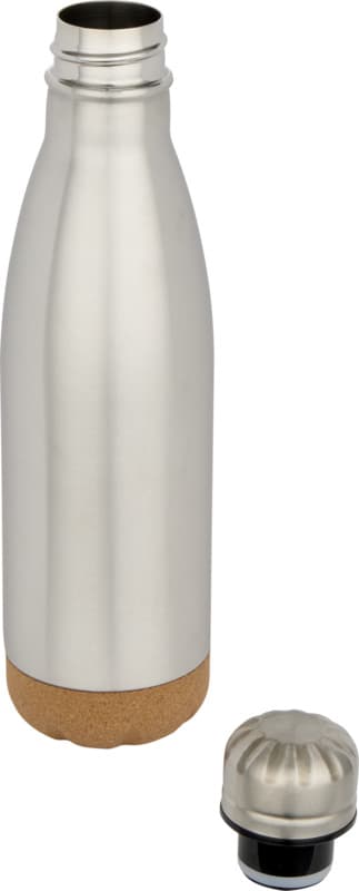 Cove 500 ml double wall vacuum insulated stainless steel water bottle with cork details 21