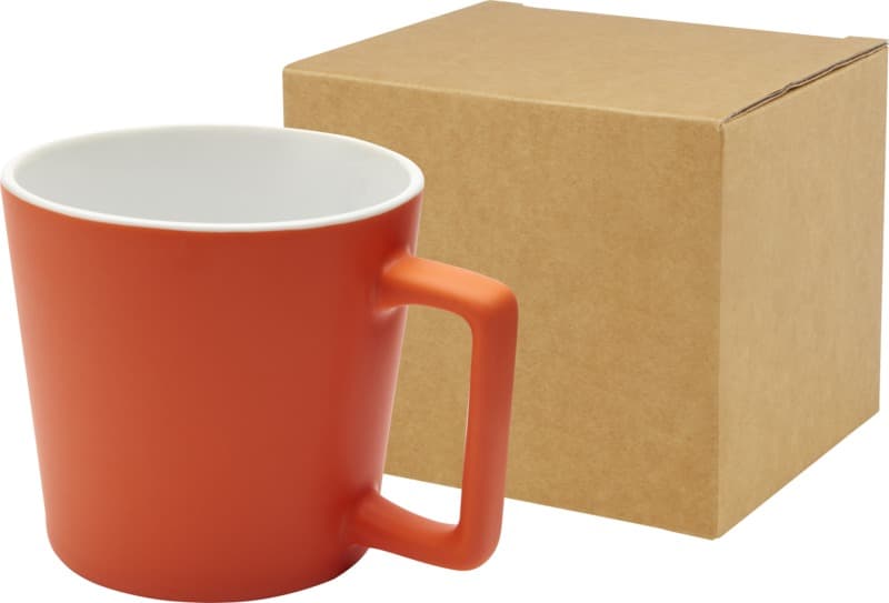 Cali 370 ml ceramic mug with matt finish 8