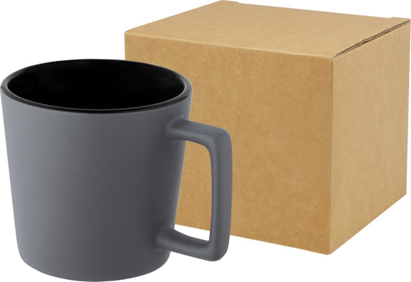 Cali 370 ml ceramic mug with matt finish 29