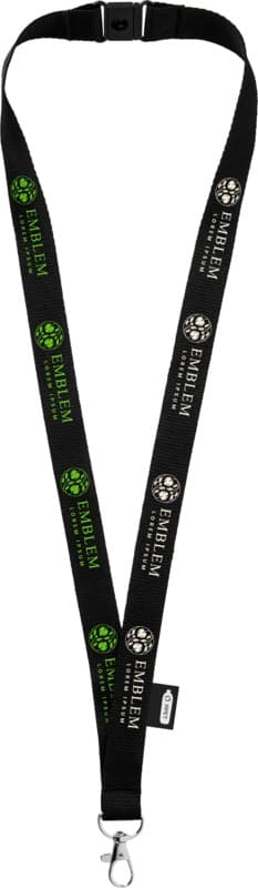 Tom recycled PET lanyard with breakaway closure 20