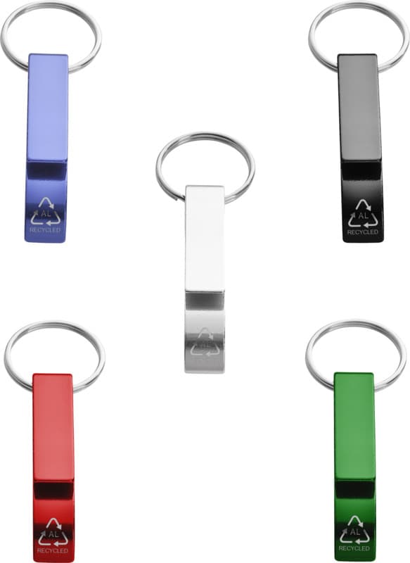 Tao RCS recycled aluminium bottle and can opener with keychain  17
