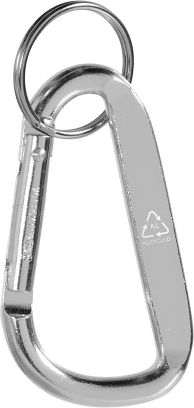 Timor RCS recycled aluminium carabiner keychain 15