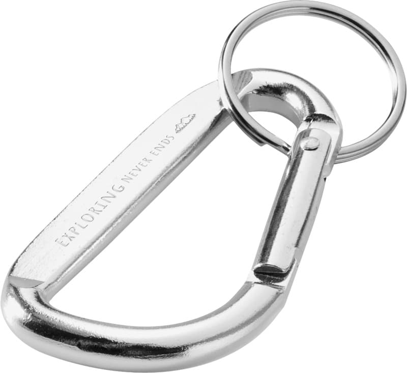Timor RCS recycled aluminium carabiner keychain 16