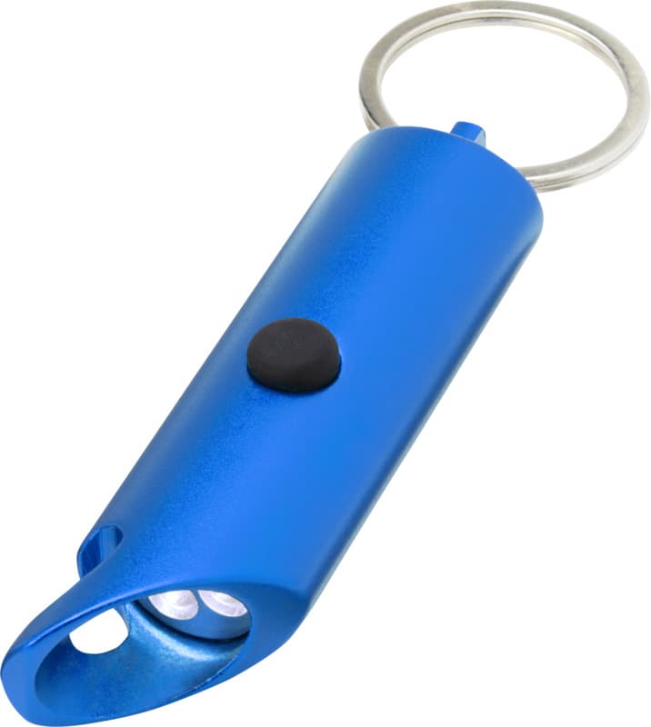 Flare RCS recycled aluminium IPX LED light and bottle opener with keychain 6