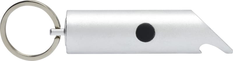 Flare RCS recycled aluminium IPX LED light and bottle opener with keychain 18