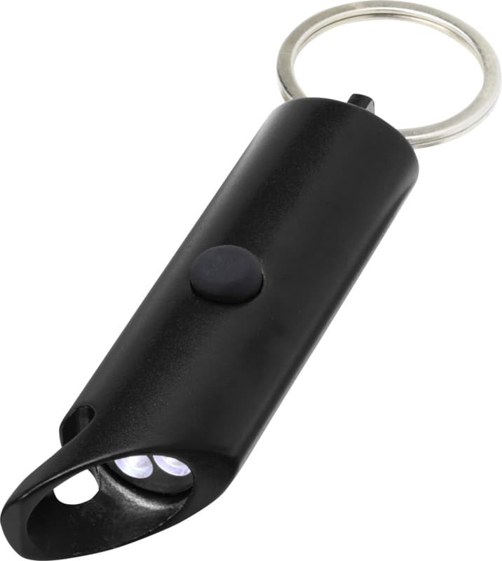 Flare RCS recycled aluminium IPX LED light and bottle opener with keychain 21