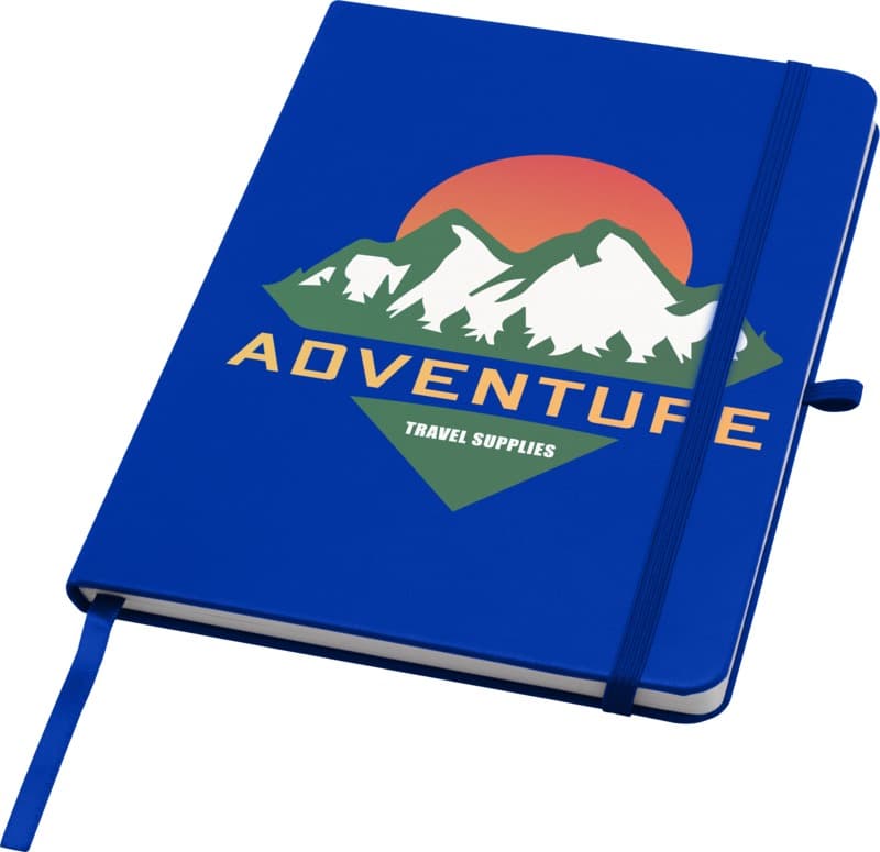 Teak A5 recycled hard cover notebook with lined pages 28