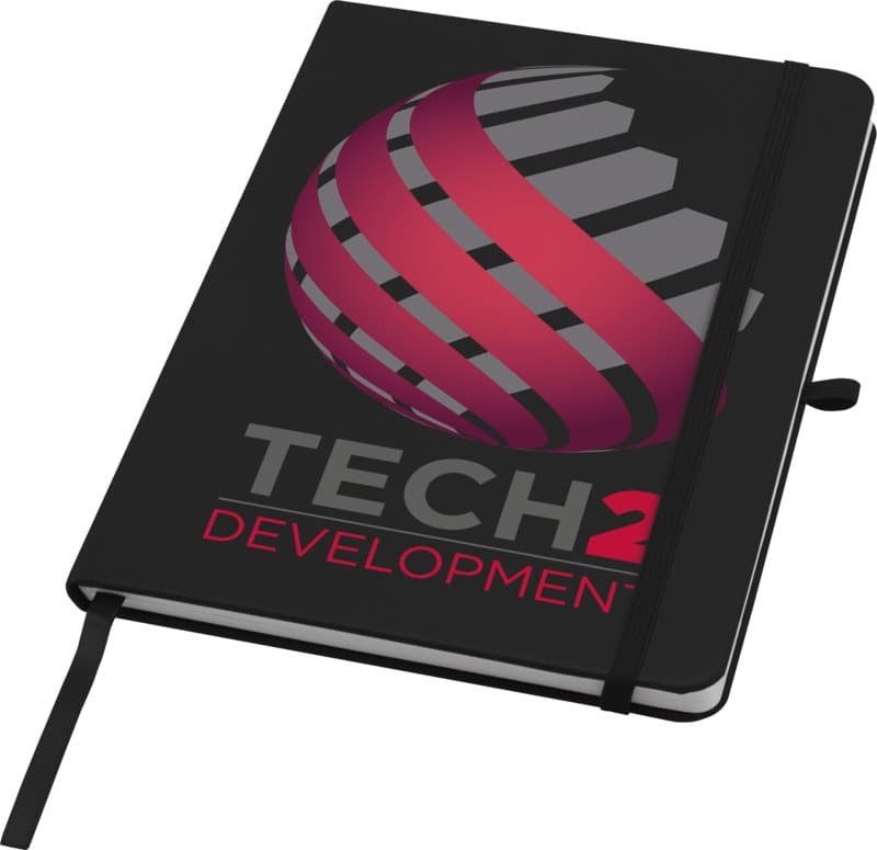 Teak A5 recycled hard cover notebook with lined pages 42