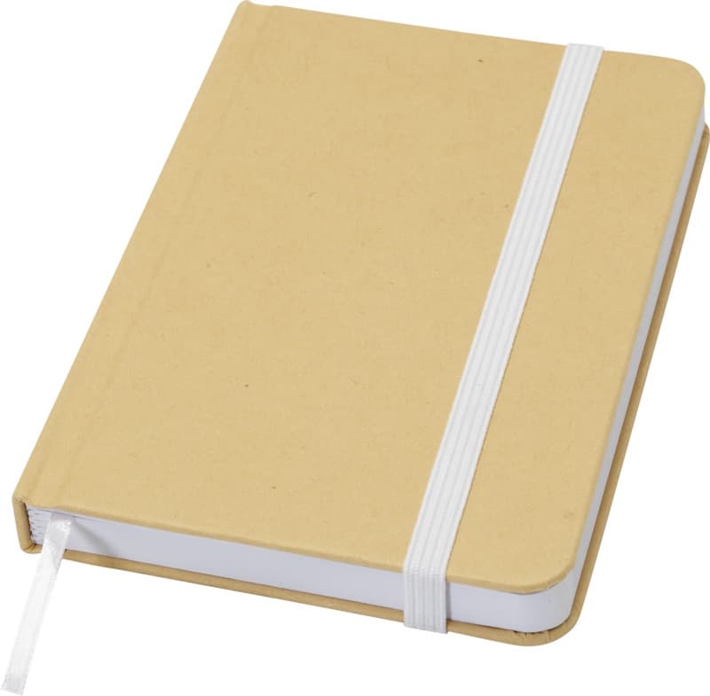 Reed A6 recycled hard cover notebook with plain pages