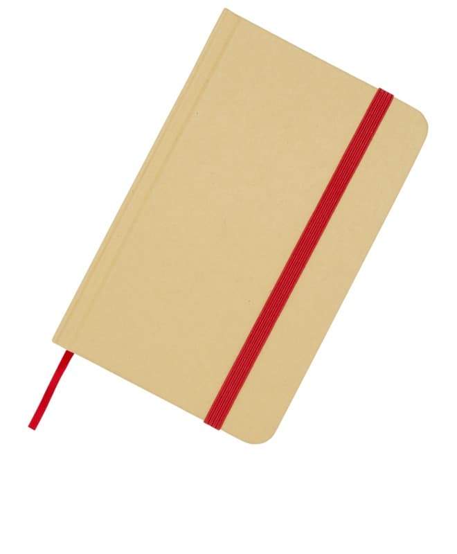 Reed A6 recycled hard cover notebook with plain pages 12