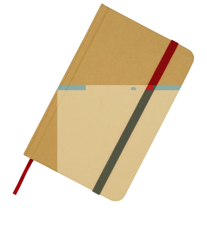 Reed A6 recycled hard cover notebook with plain pages 26