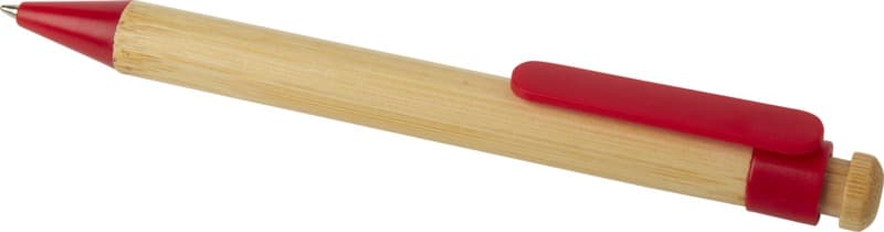 Rattan bamboo and recycled plastic ballpoint pen (black ink) 10