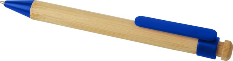 Rattan bamboo and recycled plastic ballpoint pen (black ink) 16