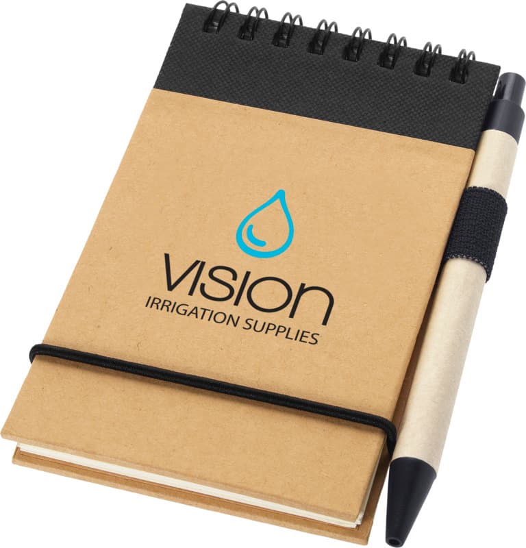 Zuse A7 recycled jotter notepad with pen 8