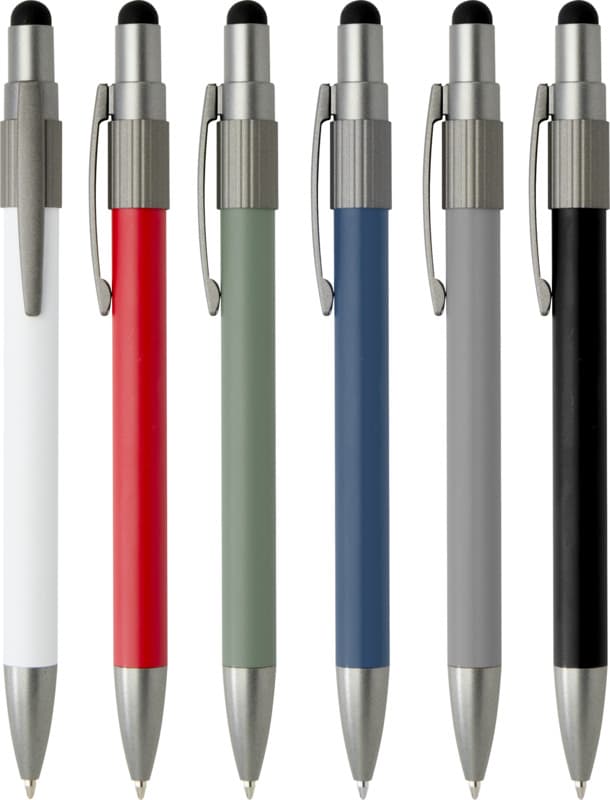 Rill RCS recycled ballpoint pen with stylus and fidget spinner (blue ink) 27