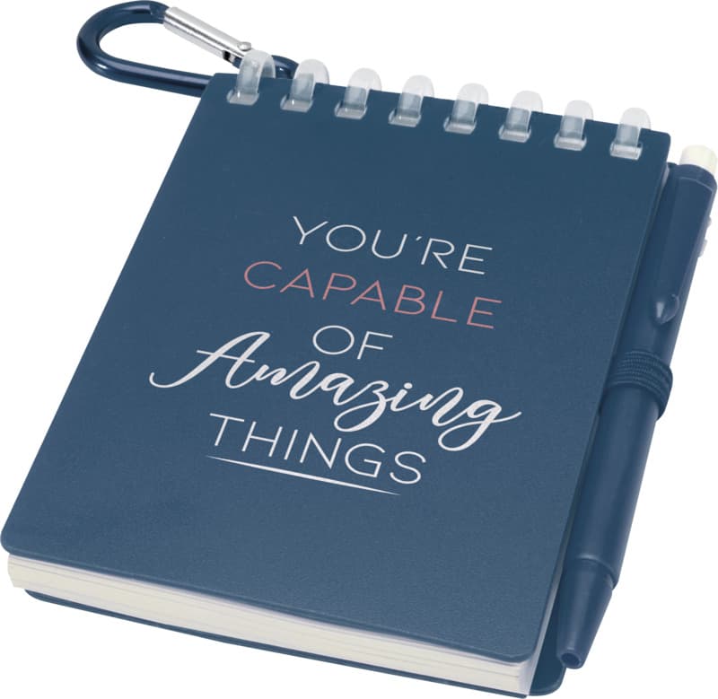 Lig Mini recycled outdoor soft cover notebook and ballpoint pen set (black ink) 16