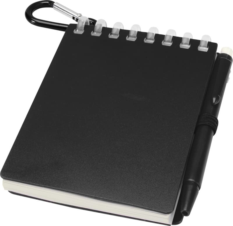 Lig Mini recycled outdoor soft cover notebook and ballpoint pen set (black ink) 25