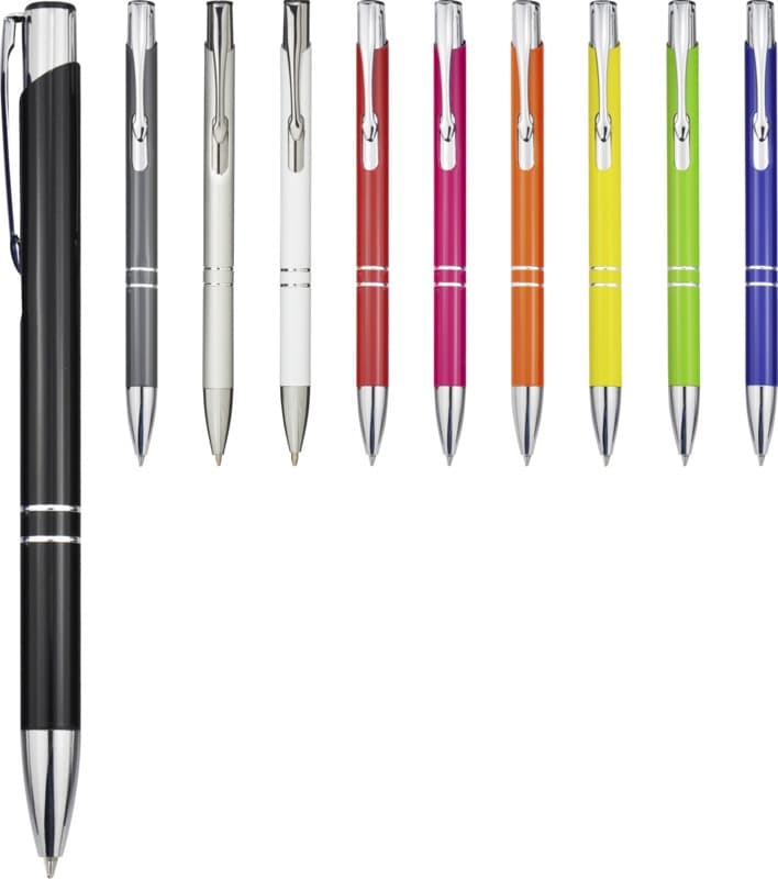 Moneta aluminium click ballpoint pen (blue ink) 15