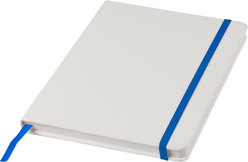 Spectrum A5 white notebook with coloured strap 6