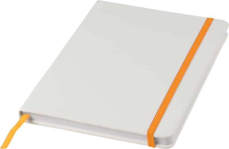 Spectrum A5 white notebook with coloured strap 17