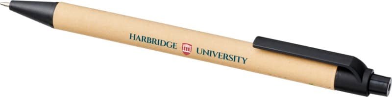 Berk recycled carton and corn plastic ballpoint pen (black ink) 8