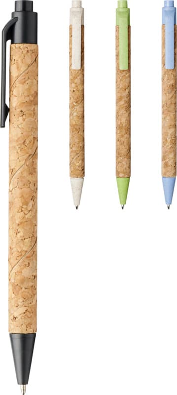 Midar cork and wheat straw ballpoint pen (black ink) 20