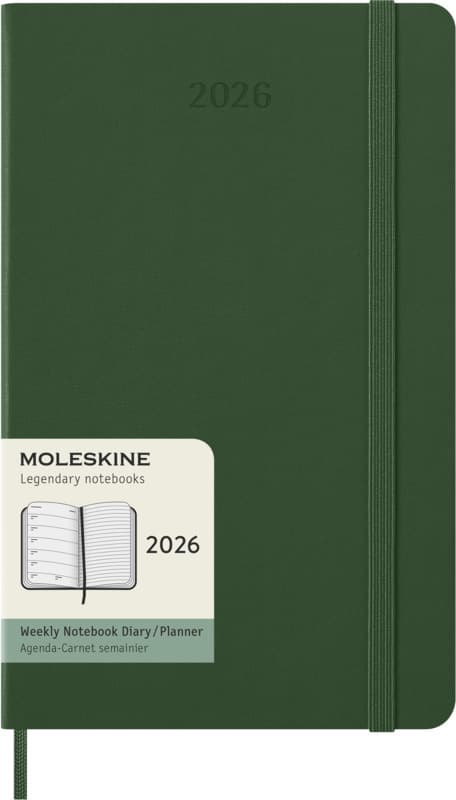 Moleskine hard cover 12 month weekly L planner 13