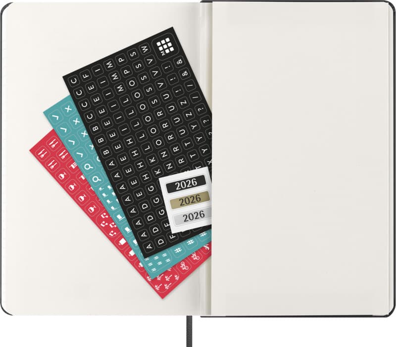Moleskine hard cover 12 month weekly L planner 23